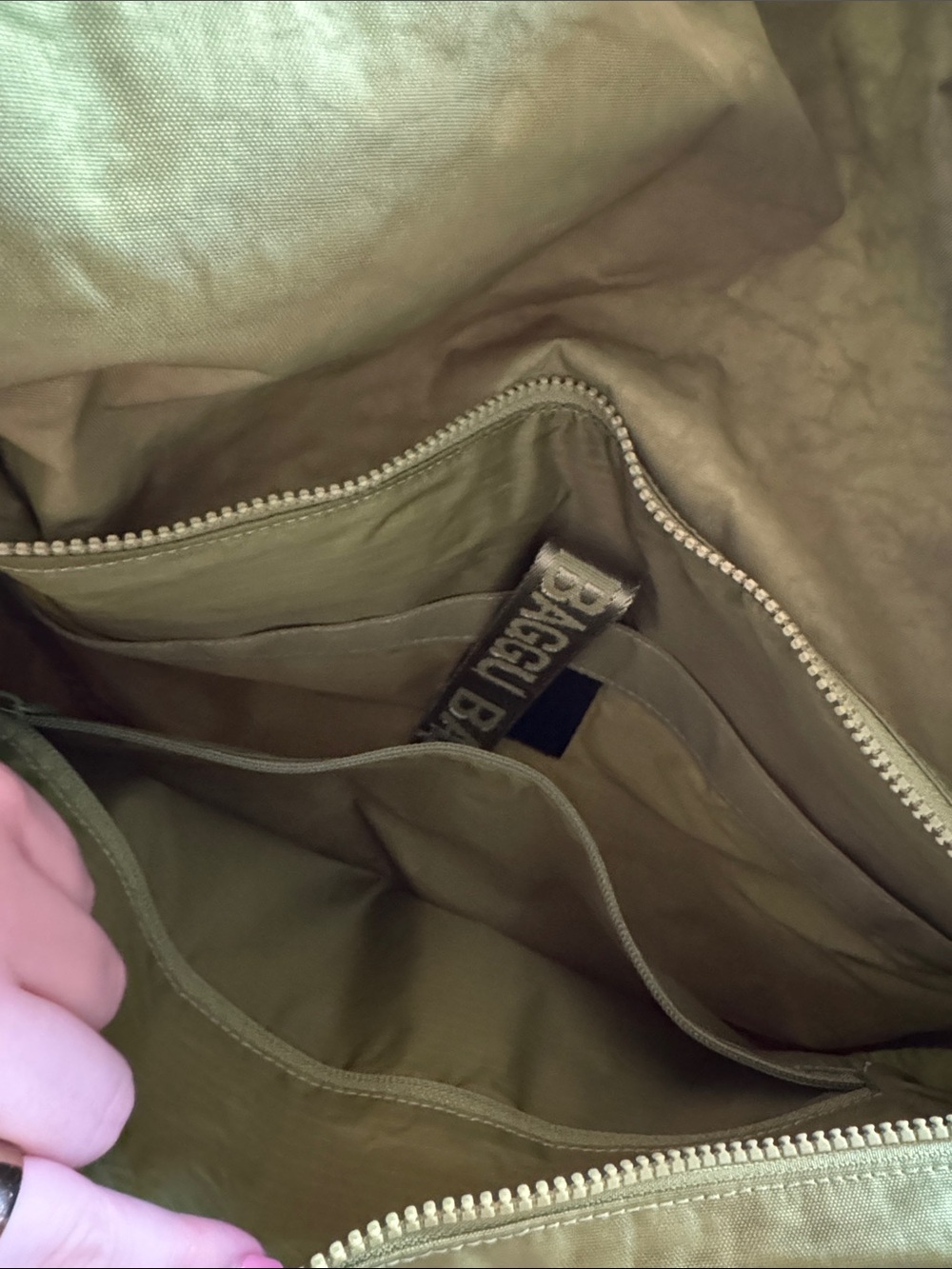 Green Juice Messenger Baggu Bag - Picture 3 of 3